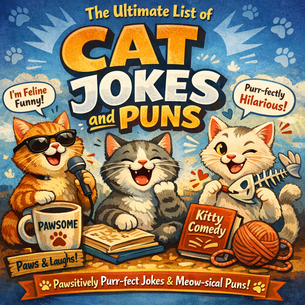 The Ultimate List of Cat Jokes and Puns