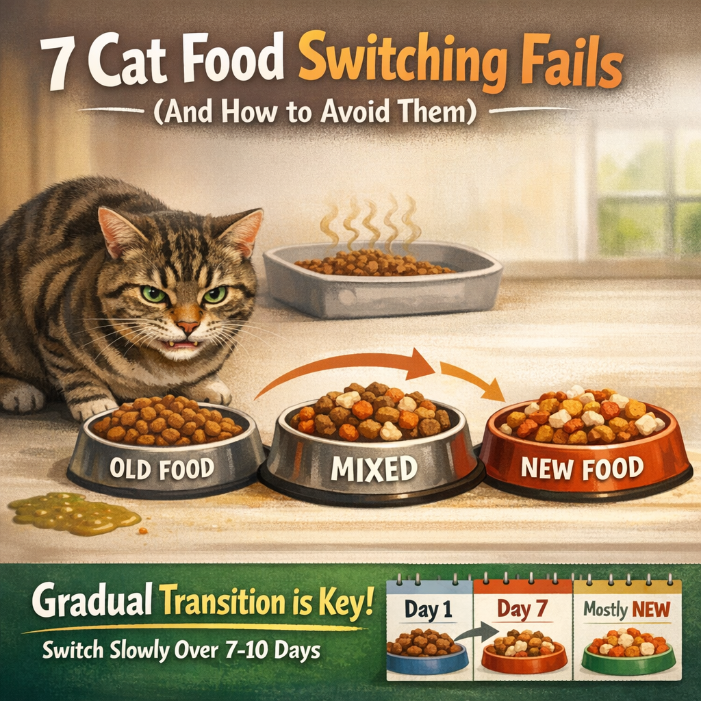 7 Cat Food Switching Fails (And How to Avoid Them)
