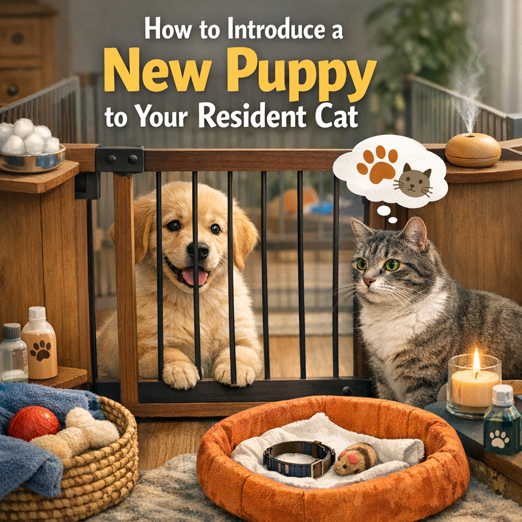 How to Introduce a New Puppy to Your Resident Cat
