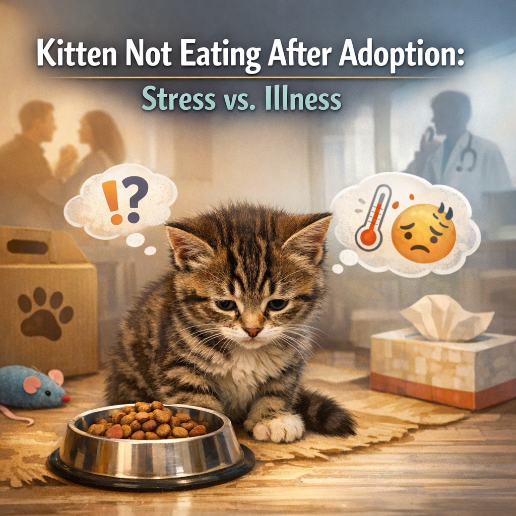 Kitten Not Eating After Adoption: Stress vs. Illness