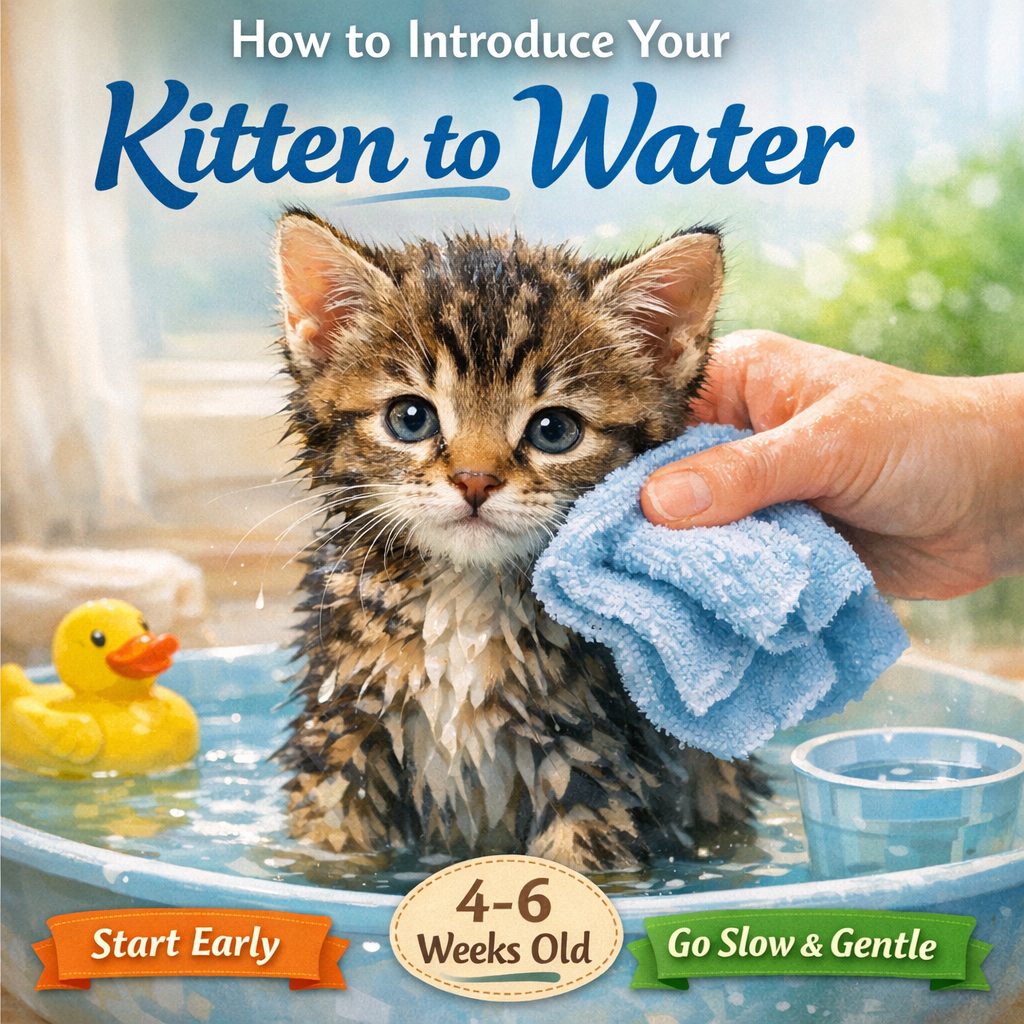 How to Introduce Your Kitten to Water
