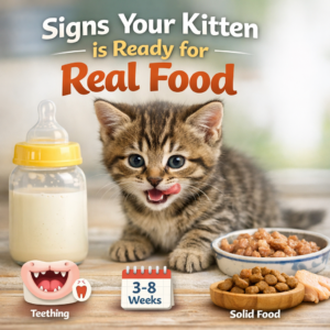 Signs Your Kitten is Ready for Real Food