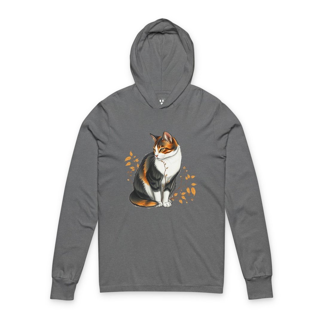 11664268238714516030_2048-1.jpeg Gray hoodie with a cat illustration on the front.