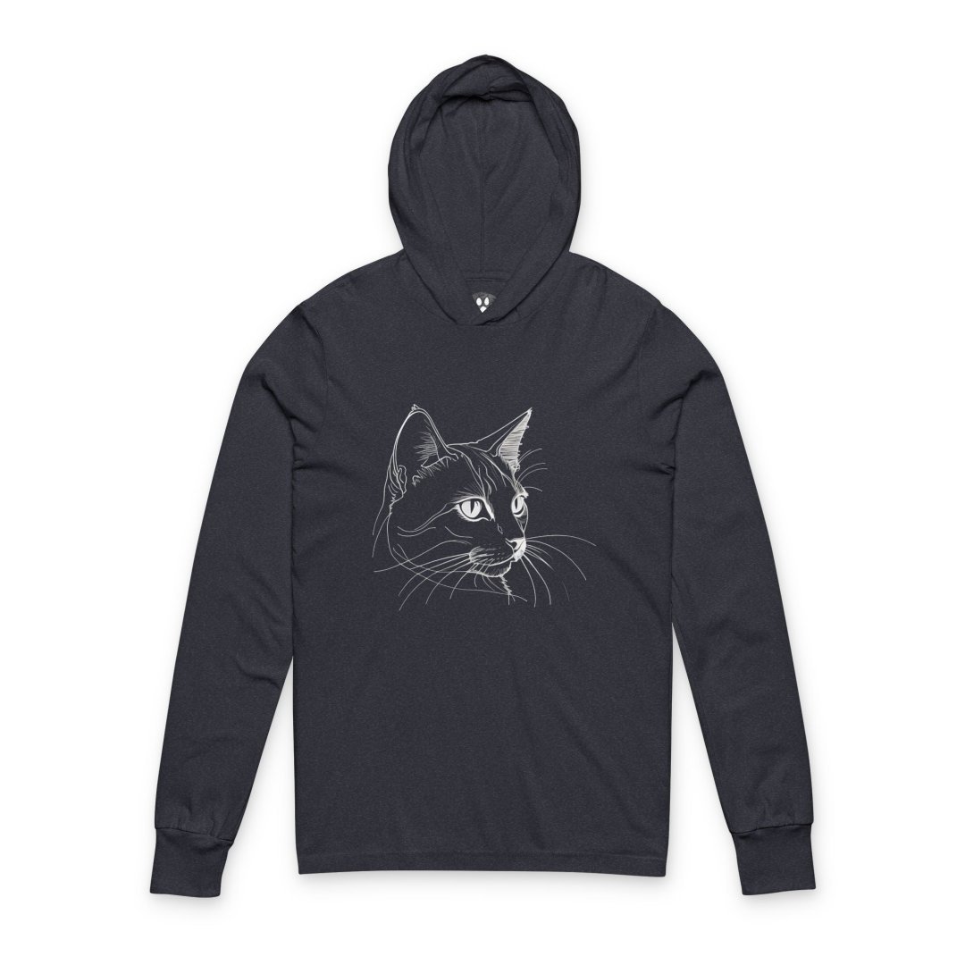1512320275691247515_2048.jpeg Black hoodie with a minimalist cat face design.