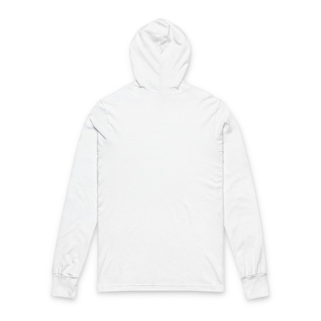 18376274149968272190_2048.jpeg Back view of a plain white hoodie.