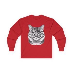 Cat Graphic Long-Sleeve T-Shirt