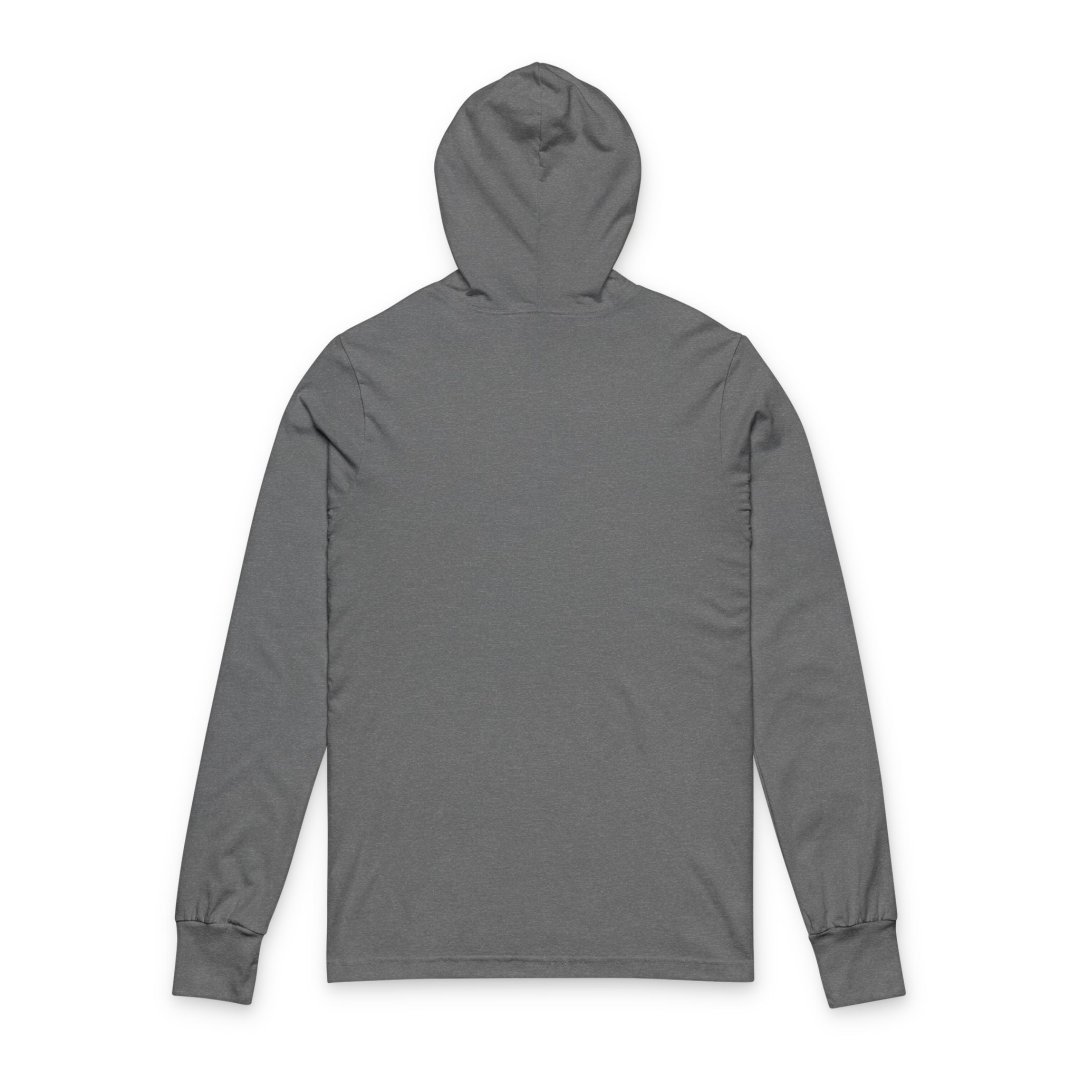 7681744065987906738_2048-1.jpeg Back view of a gray hooded long-sleeve shirt.