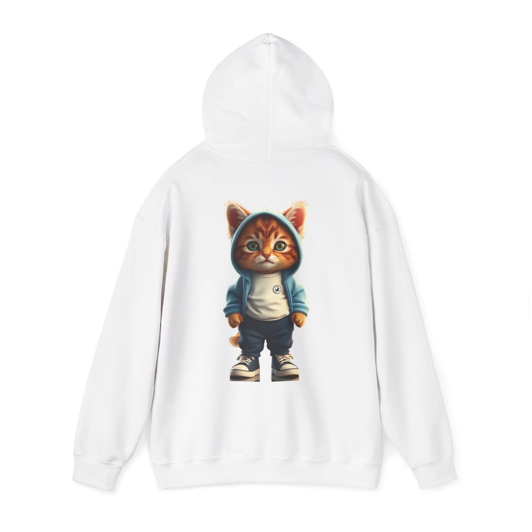 Cool Streetwear Kitten Graphic Hoodie