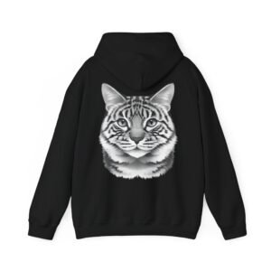 Visual Cat Portrait Graphic Hoodie Visual Cat Portrait Graphic Hoodie