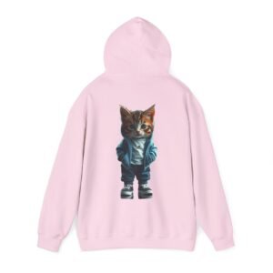 Cool Streetwear Kitten Graphic Hoodie