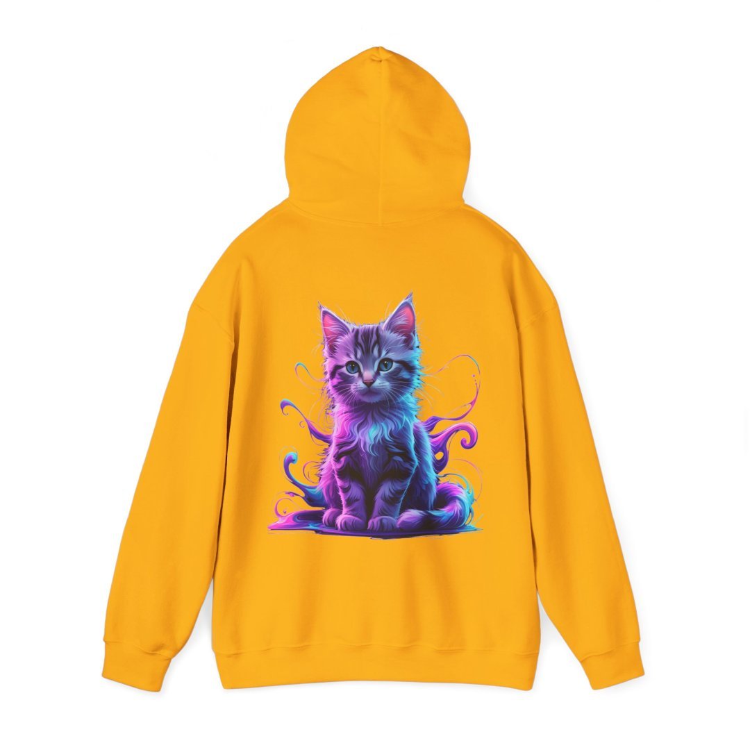 16017702648934305630_2048.jpeg Yellow hoodie with a colorful cat illustration on the back.
