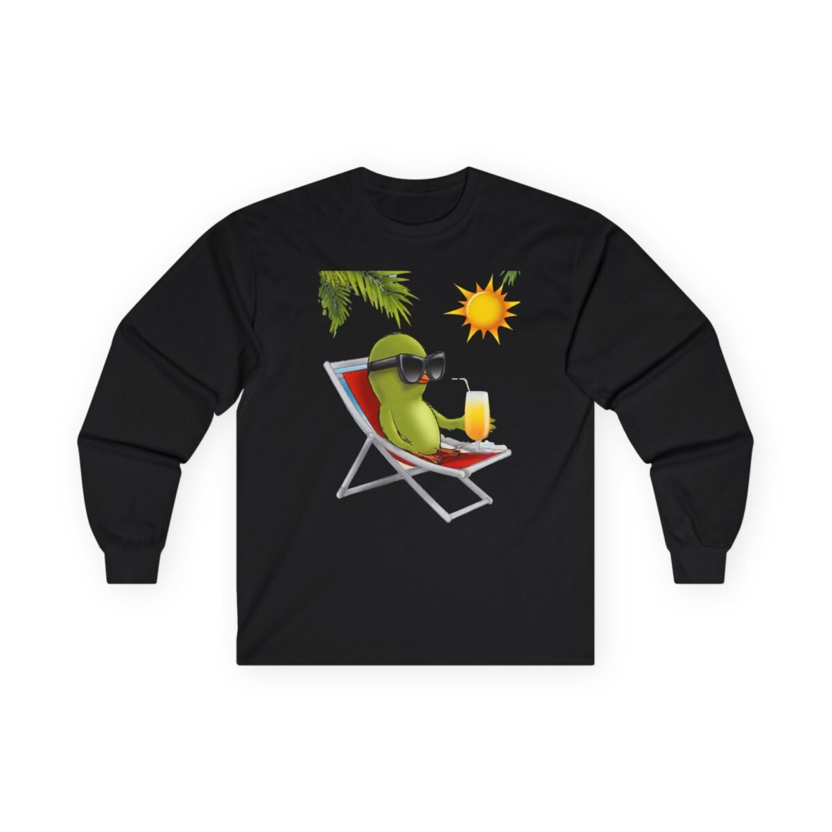 Chill Bird Beach Mode Long Sleeve Tee