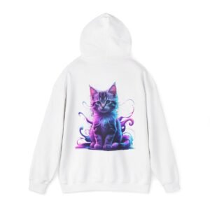 Neon Kitten Graphic Hoodie