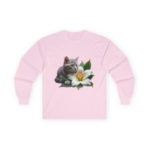 Kitten & Flower Long-Sleeve Graphic Tee Kitten & Flower Long-Sleeve Graphic Tee