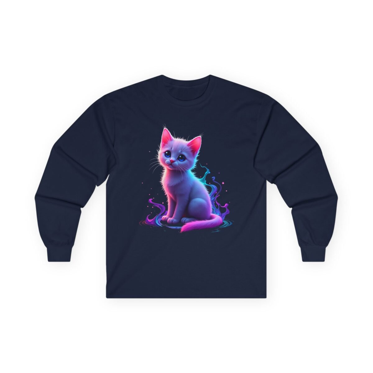 Glow Kitten Neon Long Sleeve Tee