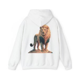 Visual Cat Portrait Graphic Hoodie Majestic Lion Graphic Hoodie