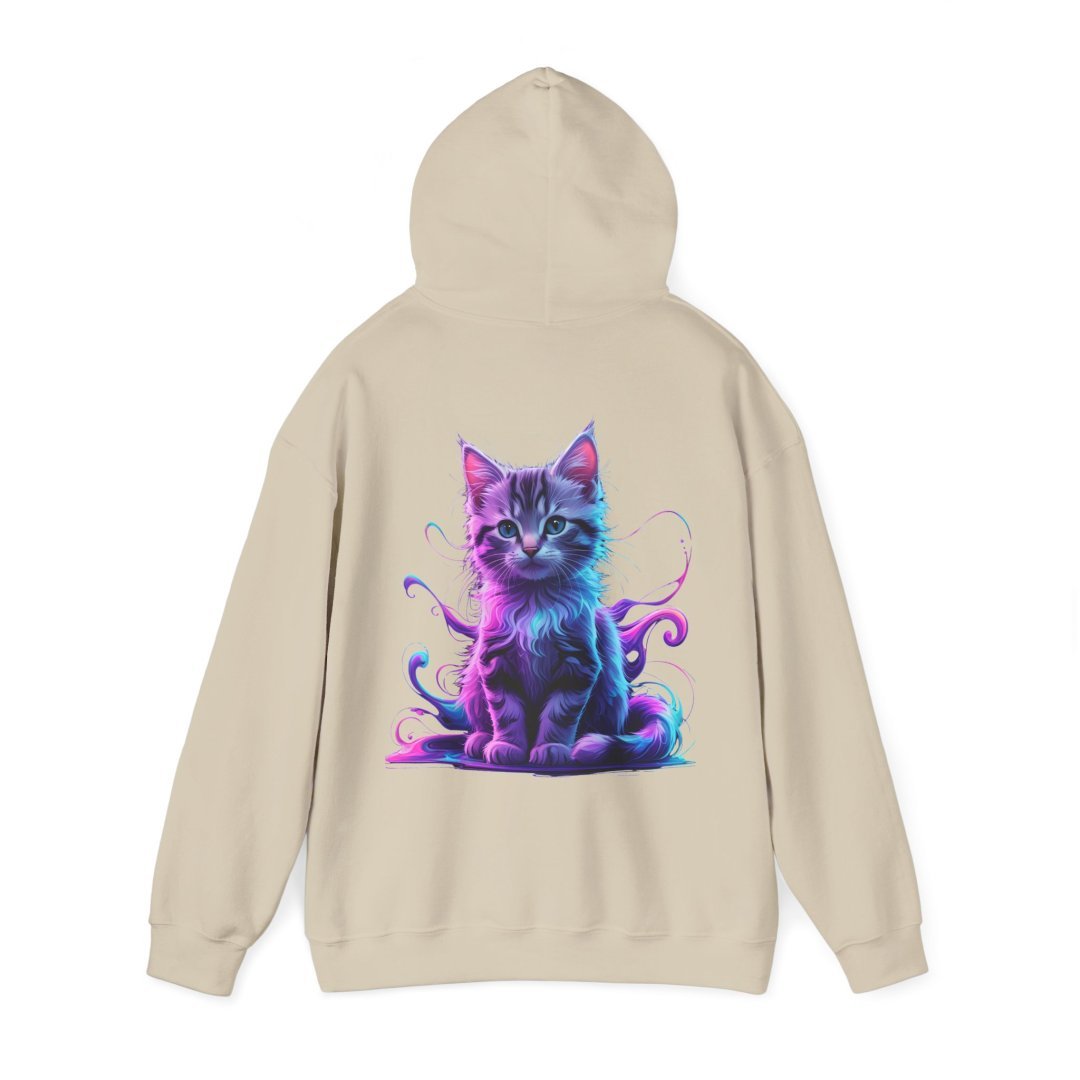 8290439000636082238_2048.jpeg Beige hoodie with a colorful cat illustration on the back.