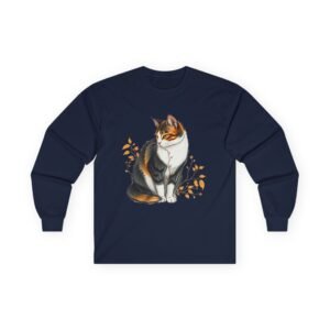 Calico Cat Graphic Long Sleeve Tee