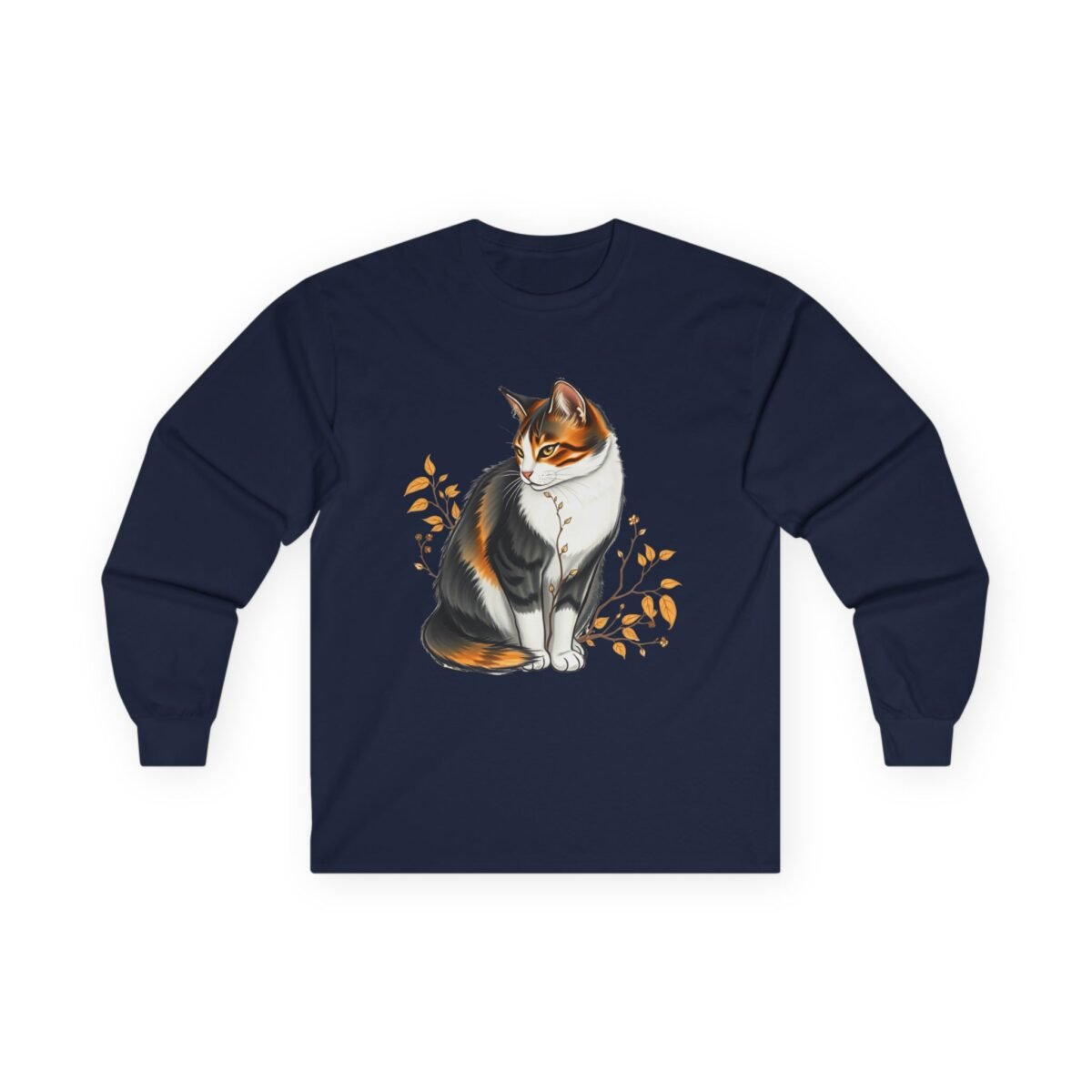 Calico Cat Graphic Long Sleeve Tee