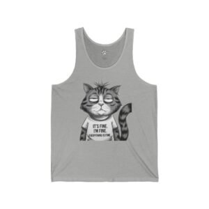 Sarcastic Cat Graphic Unisex Tank Top Sarcastic Cat Graphic Unisex Tank Top