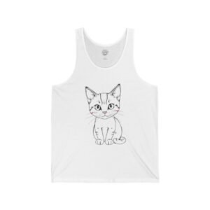 Minimalist Anime Cat Tank Top Minimalist Anime Cat Tank Top