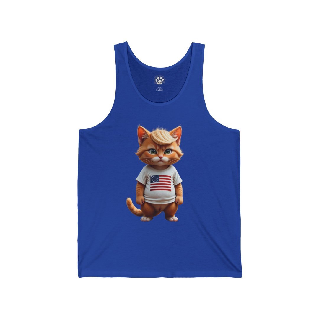 Patriotic Kitty Unisex Tank Top