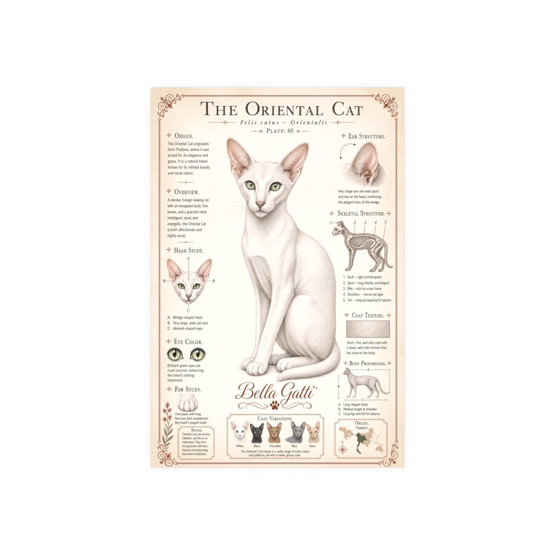 4304881100871069493_2048.jpeg Illustration of an Oriental cat with detailed breed information.