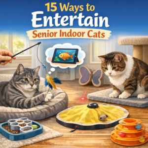 15 Ways to Entertain Senior Indoor Cats