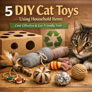 5 DIY Cat Toys Using Household Items