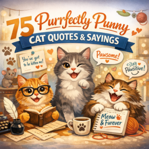 75 Purrfectly Punny Cat Quotes & Sayings