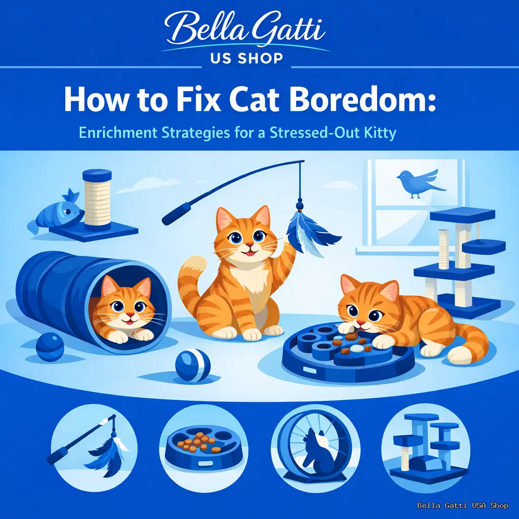 7 Signs Your House Cat Is Bored and Solutions How to Fix Cat Boredom: Enrichment Strategies for a Stressed-Out Kitty
