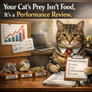 Your Cat’s Prey Isn't Food, It's a Performance Review.