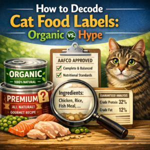 How to Decode Cat Food Labels: Organic vs. Hype.