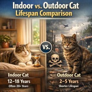 Indoor vs. Outdoor Cat Lifespan Comparison