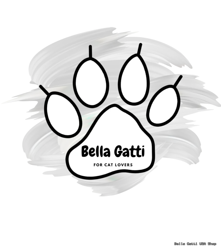 Bella Gatti logo with paw print design