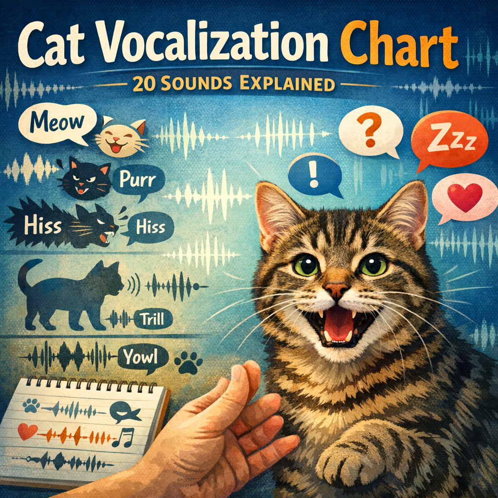 Cat Vocalization Chart: 20 Sounds Explained
