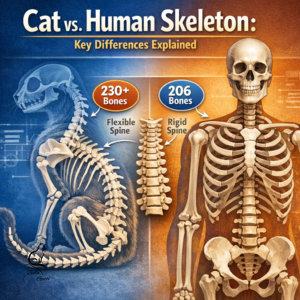 Cat vs. Human Skeleton: Key Differences Explained