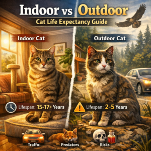 Indoor vs Outdoor Cat Life Expectancy Guide