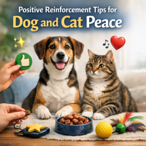 Positive Reinforcement Tips for Dog and Cat Peace