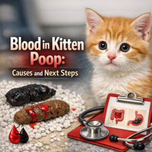 Blood in Kitten Poop: Causes and Next Steps
