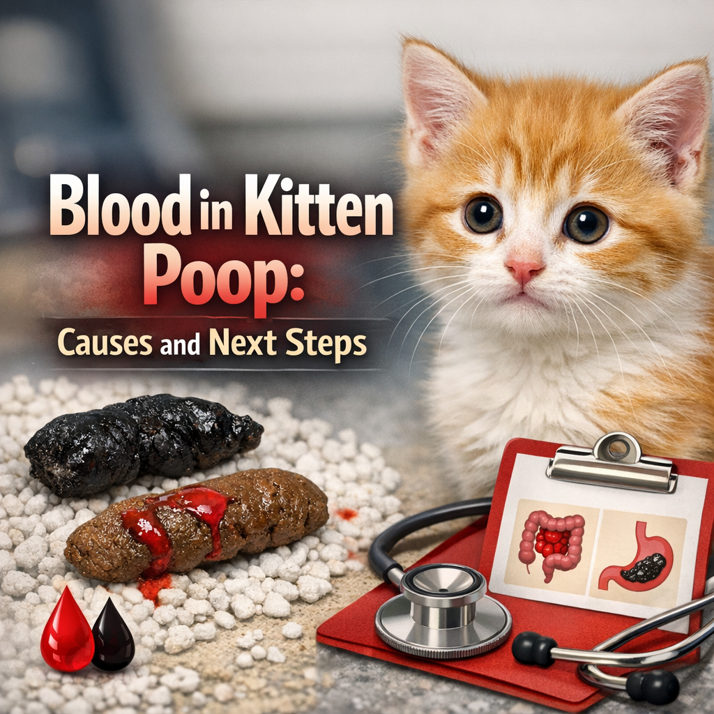 Blood in Kitten Poop: Causes and Next Steps