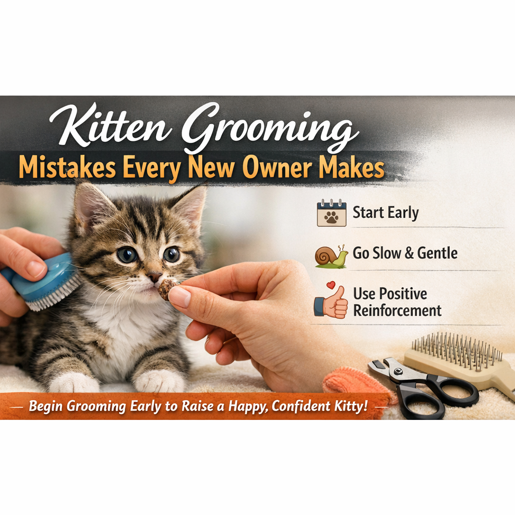 Kitten Grooming Mistakes Every New Owner Makes