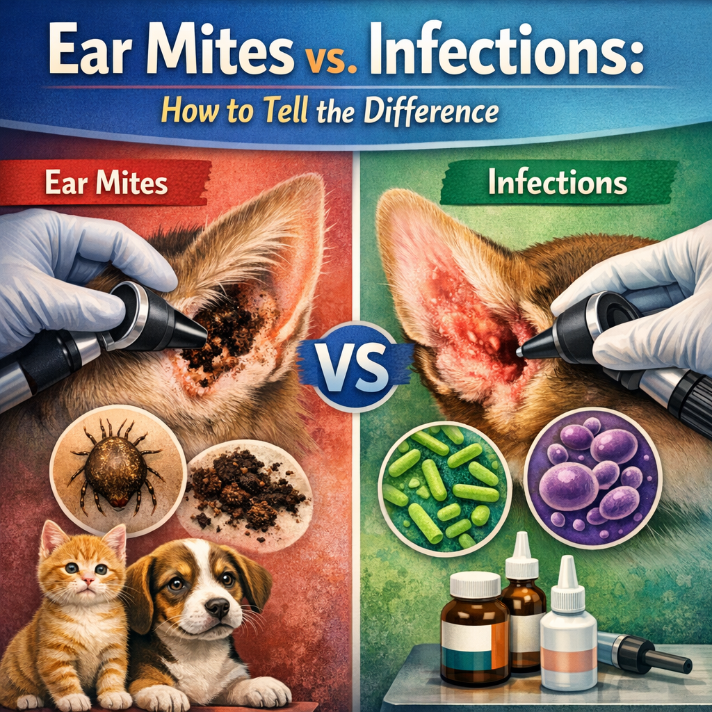 Ear Mites vs. Infections: How to Tell the Difference
