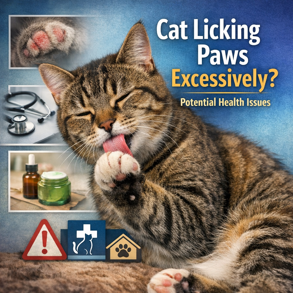 Cat Licking Paws Excessively? Potential Health Issues