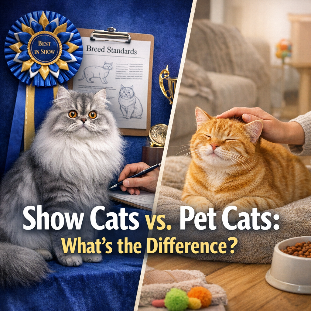 Show Cats vs. Pet Cats: What’s the Difference?