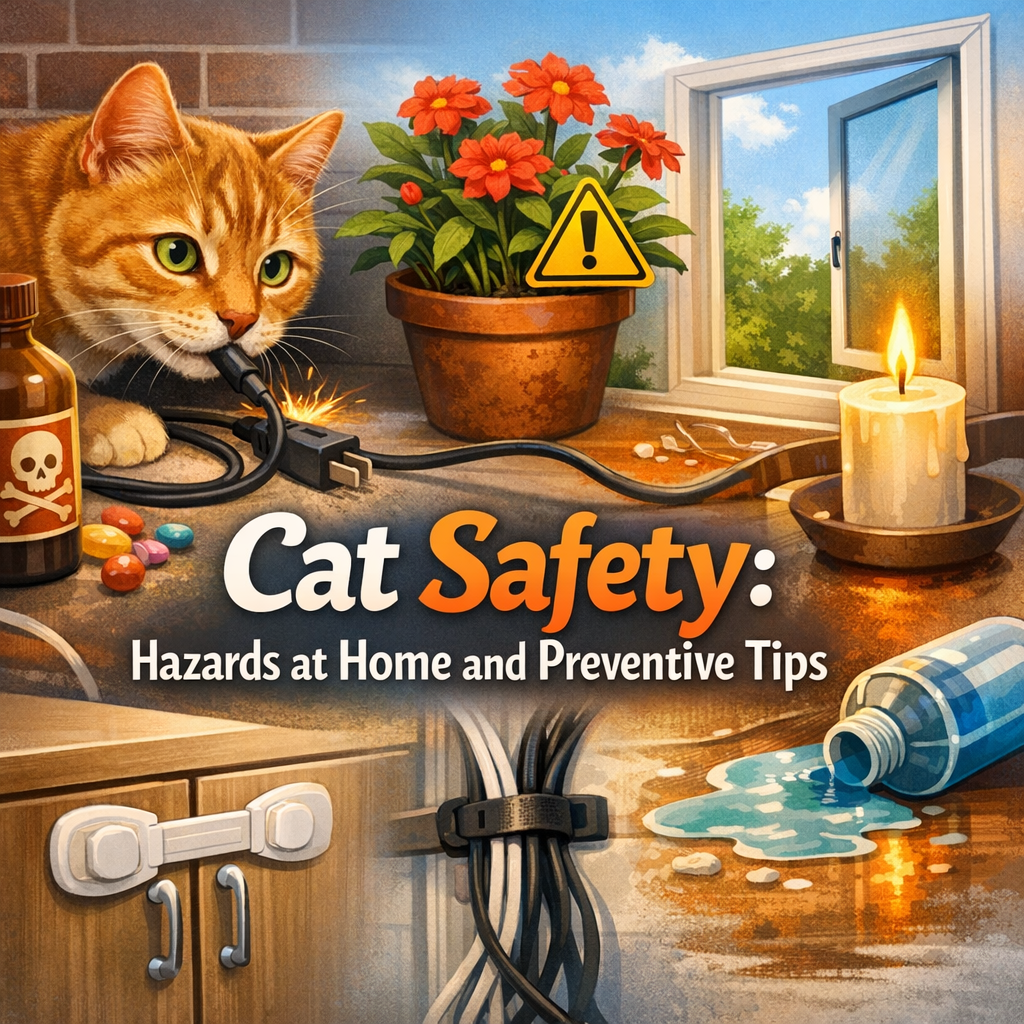 Cat Safety: Hazards at Home and Preventive Tips