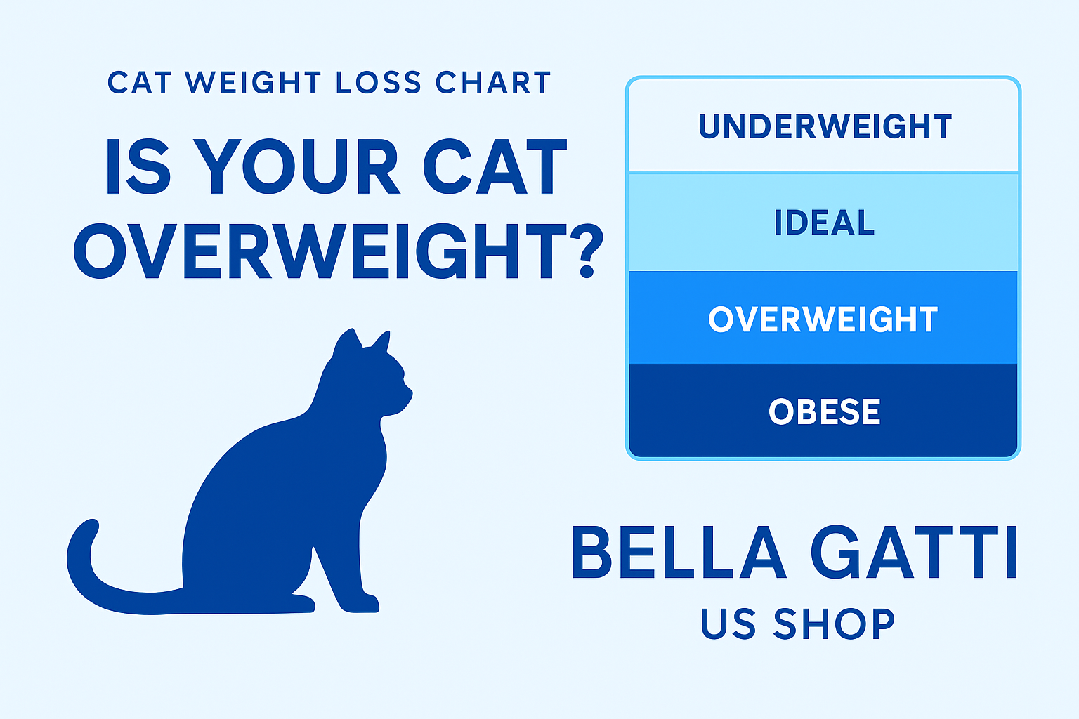 Cat weight loss chart showing body condition score scale