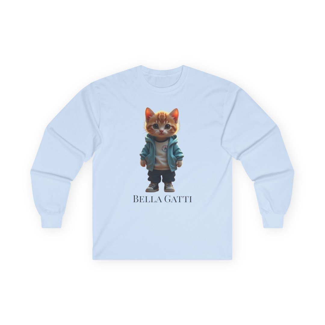 Bella Gatti Cute Kitten Long-Sleeve T-Shirt