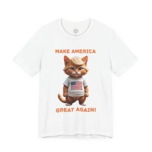 Patriotic Humor Kitty T-Shirt Patriotic Humor Graphic Cat T-Shirt