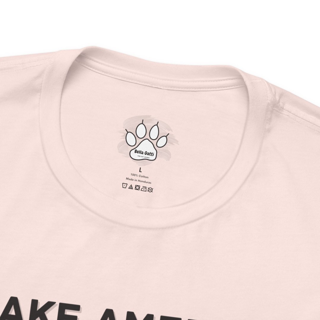 16535552800671848833_2048.jpeg Close-up of a white t-shirt with Bella Gatti logo and care instructions.